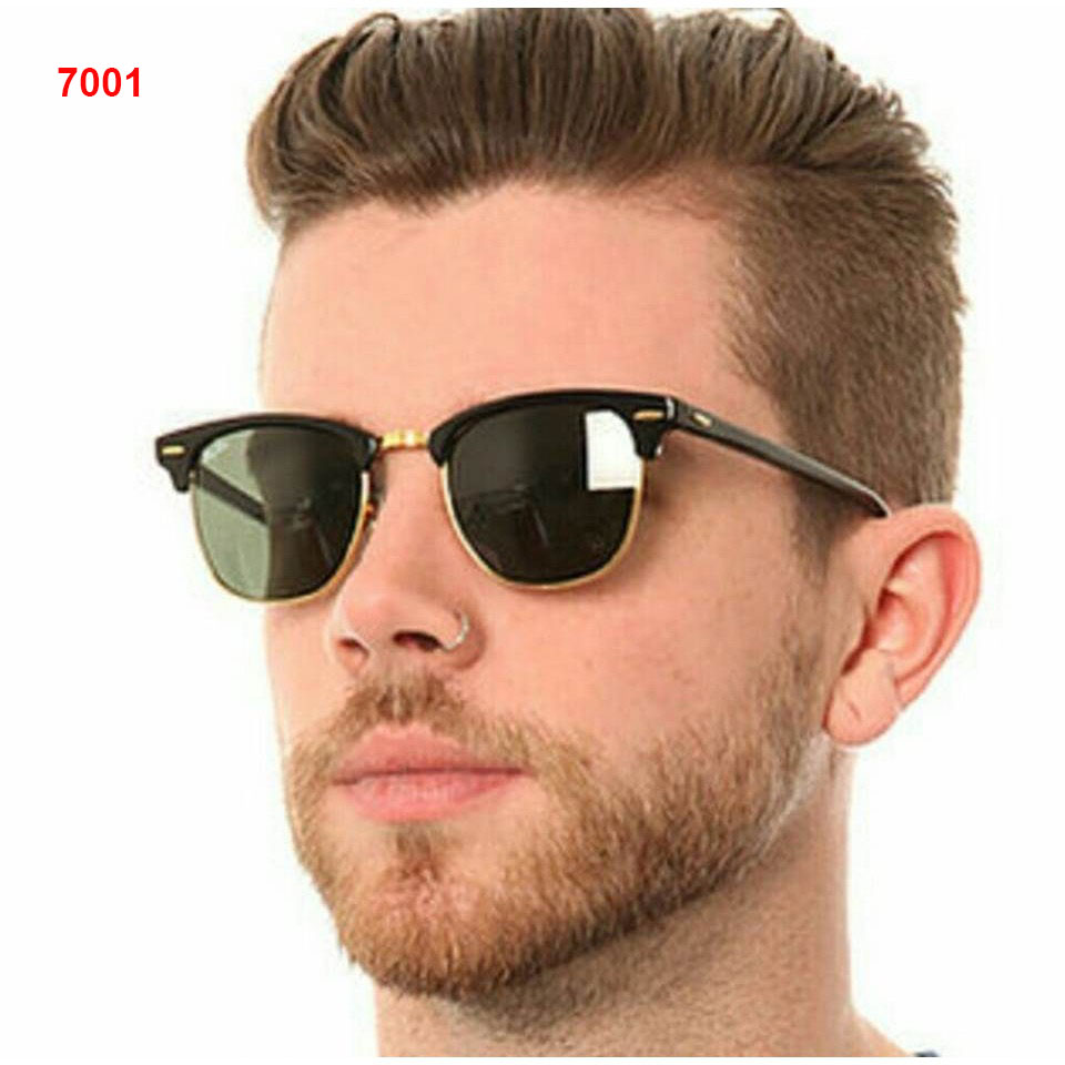 Óculos de Sol Masculino Inspire RB ClubMaster Lente Proteção UV 400 Óculos Vintage Estiloso envio rapido